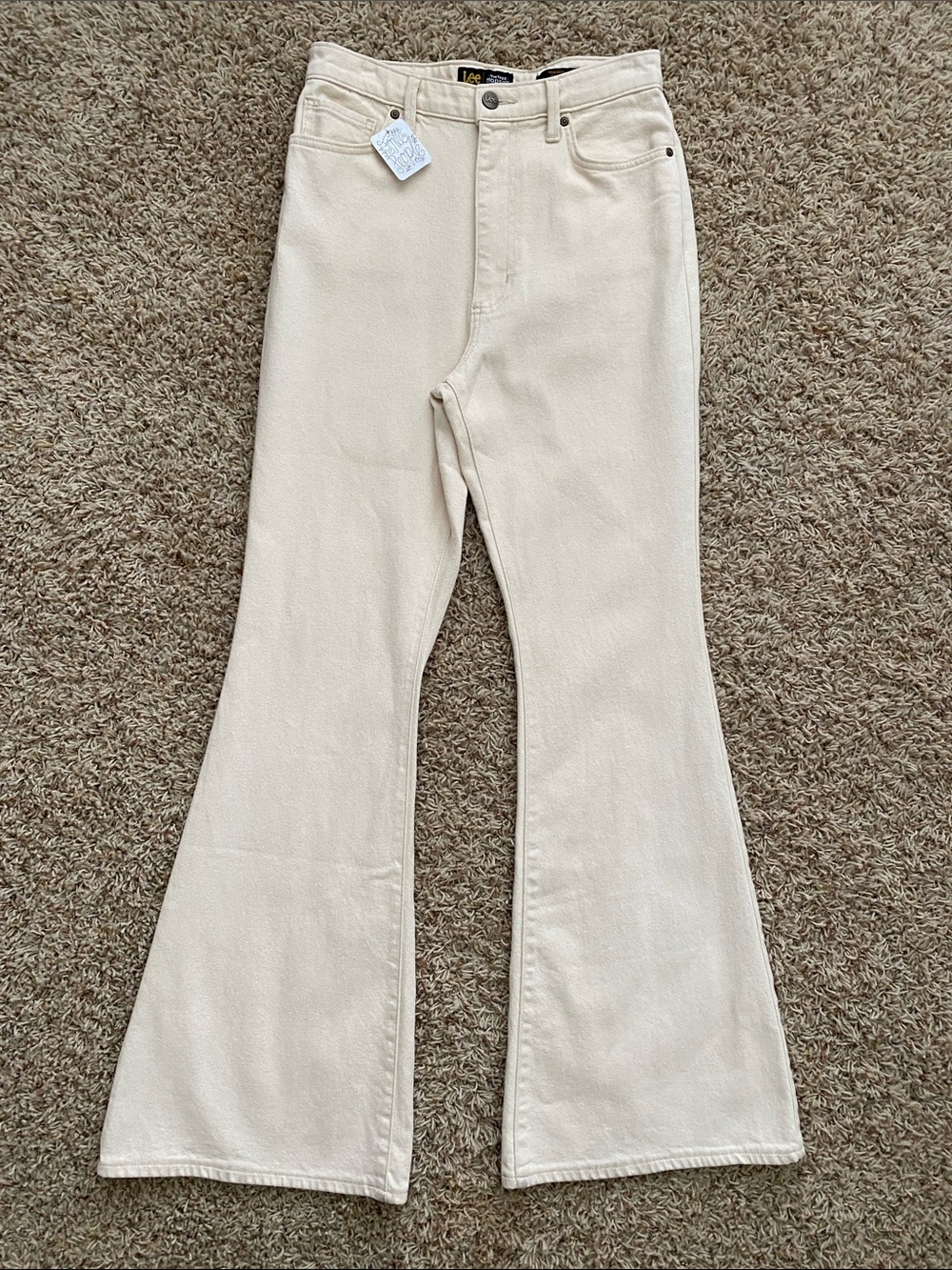 Free People Lee Vintage Modern High Rise Flare Jeans W 30 NWT